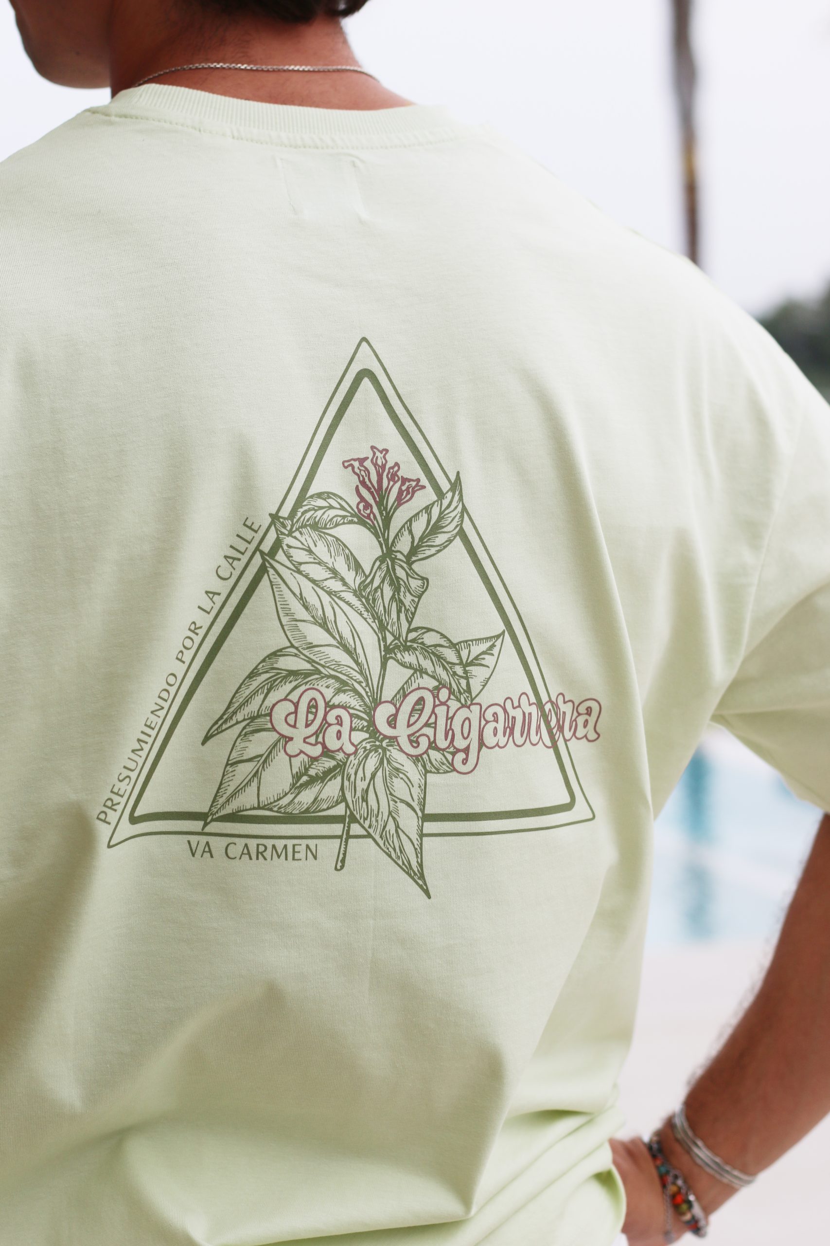 CAMISETA OVERSIZE VERDE MENTA CARMEN - Imagen 3
