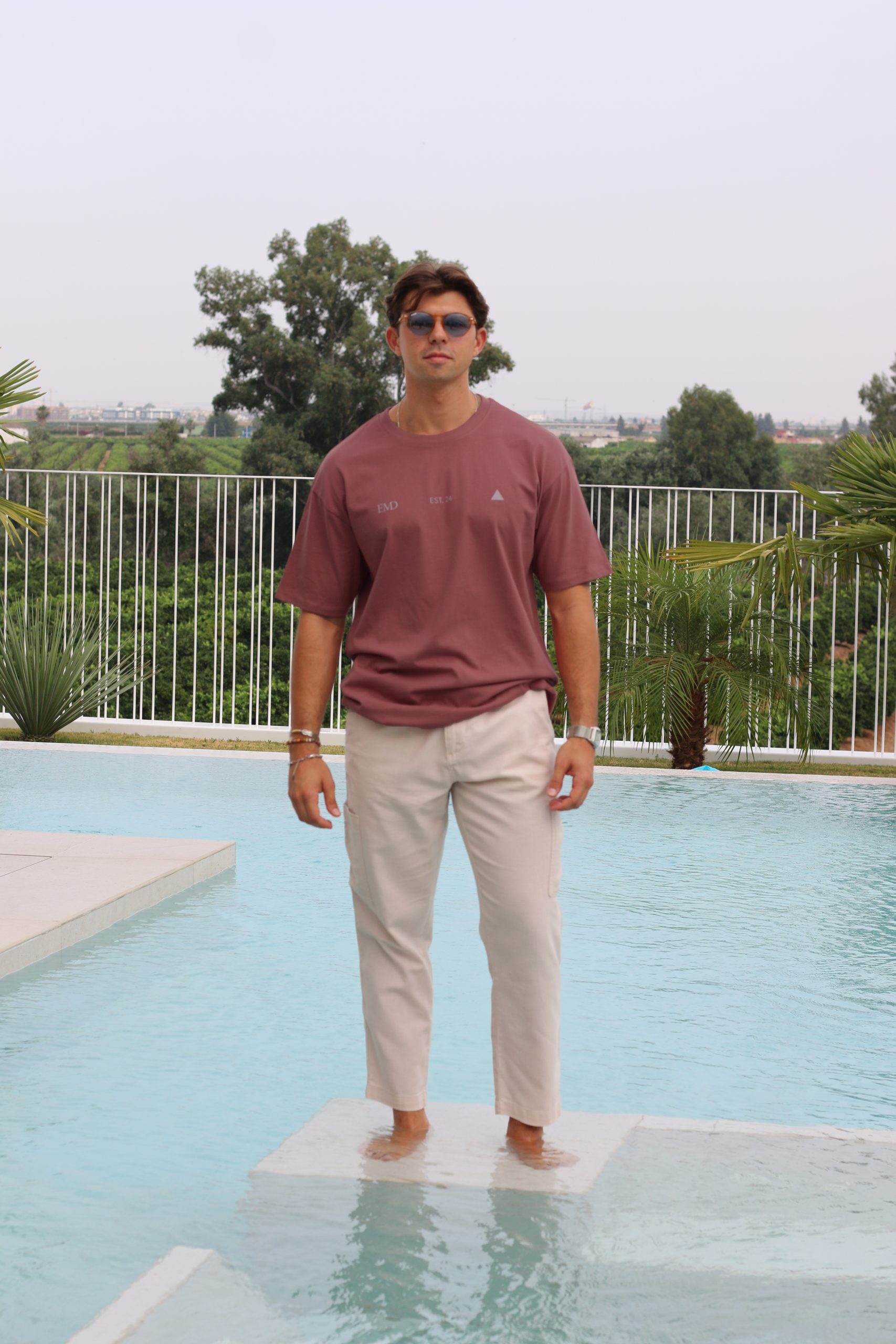 CAMISETA OVERSIZE ROSA PALO EMD - Imagen 2