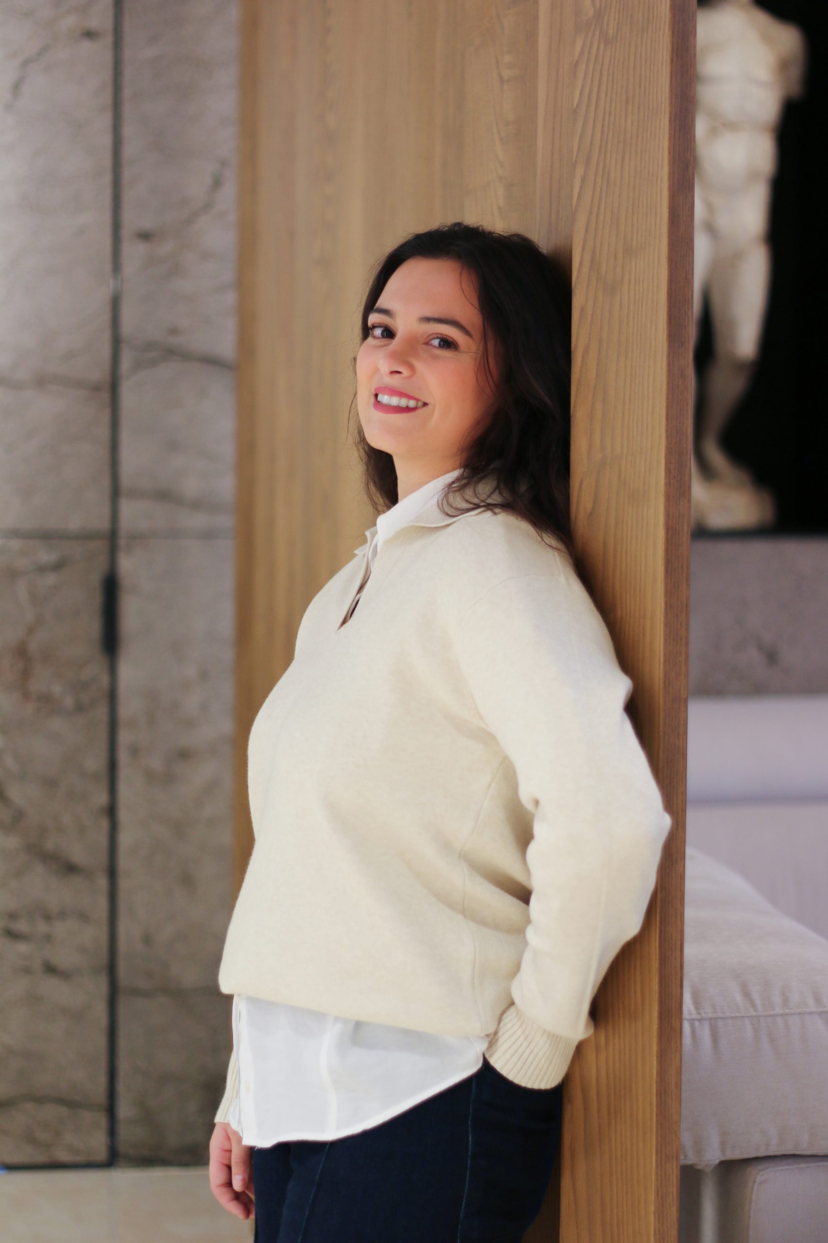 JERSEY POLO PUNTO BEIGE